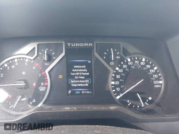 2024 Toyota Tundra SR5 with VIN 5TFLA5DA5RX163743, listed as a IAAI auction lot 42474318 with 30,136 mi miles and . Bid and sale history available at DreamBid. Image 7.