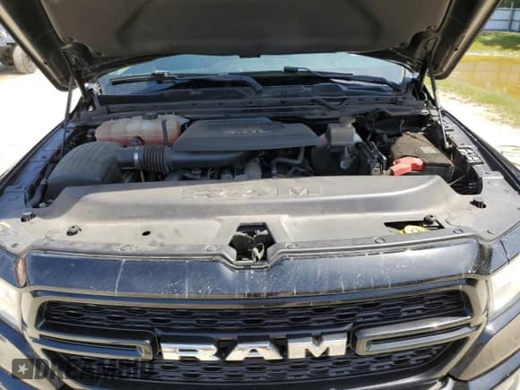 2021 Ram 1500 Big Horn with VIN 1C6RREFM6MN814934, listed as a Copart auction lot 57633925 with 57,154 mi miles and Salvage title. Bid and sale history available at DreamBid. Image 11.