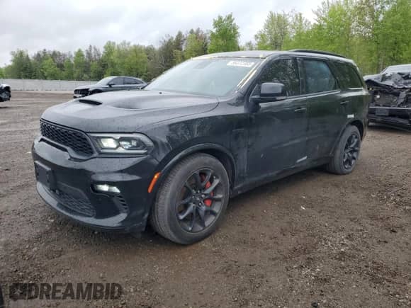 2022 Dodge Durango R/T Plus with VIN 1C4SDJCTXNC189965, listed as a Copart auction lot 56372385 with 77,996 mi miles and Clean title. Bid and sale history available at DreamBid. Image 1.