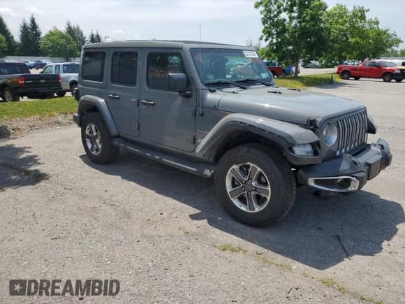 2022 Jeep Wrangler Unlimited Sahara с VIN 1C4HJXEN0NW265454, выставлен на аукционе Copart как лот 62191245 с пробегом 36 550 миль миль и Списание • Salvage title. История ставок и продаж доступна на DreamBid. Изображение 4.