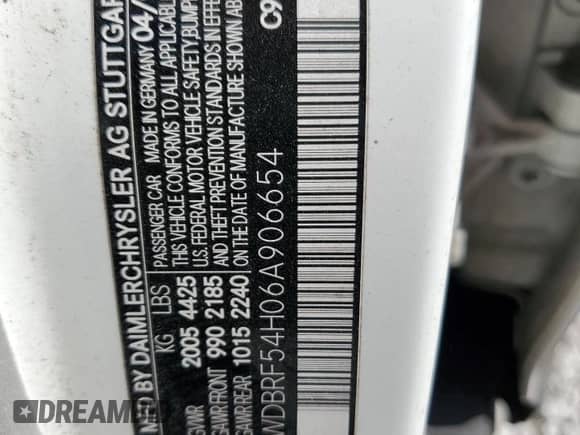 2006 Mercedes-Benz C 280 Luxury с VIN WDBRF54H06A906654, выставлен на аукционе Copart как лот 53290105 с пробегом 185 128 миль миль и Списание • Salvage title. История ставок и продаж доступна на DreamBid. Изображение 12.