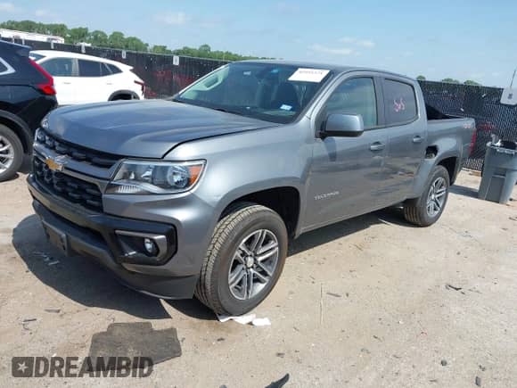 2021 Chevrolet Colorado 4WD LT with VIN 1GCGTCEN1M1169052, listed as a IAAI auction lot 42451571 with 72,738 mi miles and . Bid and sale history available at DreamBid. Image 18.