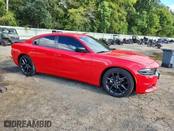 2021 Dodge Charger SXT with VIN 2C3CDXBG7MH576971, listed as a Copart auction lot 81278375 with 53,689 mi miles and Salvage title. Bid and sale history available at DreamBid. Image 1.