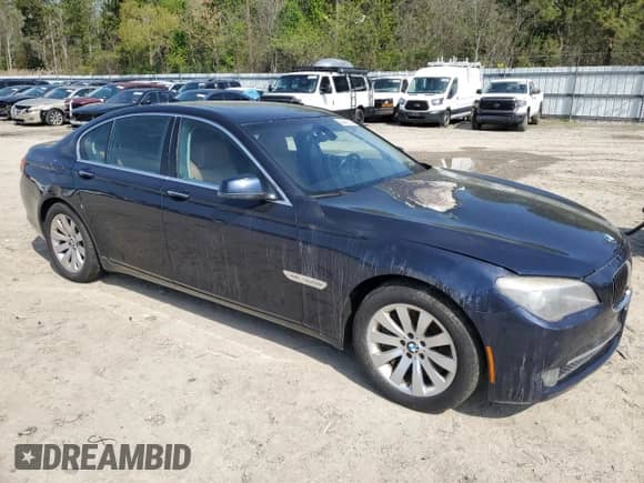 2011 BMW 7 Series 750i xDrive with VIN WBAKC6C58BC395103, listed as a Copart auction lot 52540725 with Not provided miles and Clean title. Bid and sale history available at DreamBid. Image 4.