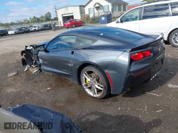 2014 Chevrolet Corvette Z51 3LT with VIN 1G1YL2D70E5105363, listed as a IAAI auction lot 43432205 with 25,347 mi miles and . Bid and sale history available at DreamBid. Image 3.