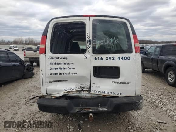 2006 Chevrolet Express Cargo с VIN 1GCHG35V961274658, выставлен на аукционе Copart как лот 47217195 с пробегом 169 354 миль миль и Чистый • Clean title. История ставок и продаж доступна на DreamBid. Изображение 6.