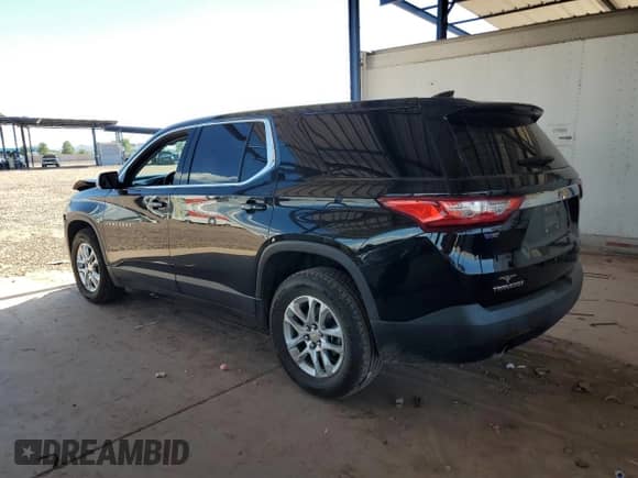 2019 Chevrolet Traverse LS with VIN 1GNERFKW1KJ130891, listed as a Copart auction lot 80649185 with 91,875 mi miles and Salvage title. Bid and sale history available at DreamBid. Image 2.