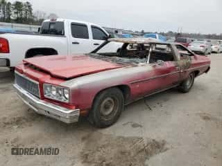 1975 Chevrolet Caprice с VIN 1N47H5J201330, выставлен на аукционе Copart как лот 66966454 с пробегом Не указан миль и Списание • Salvage title. История ставок и продаж доступна на DreamBid. Изображение 1.