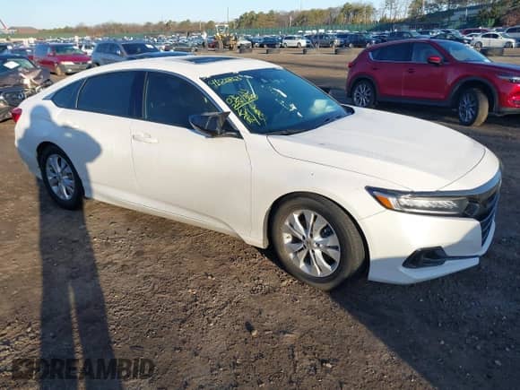 2022 Honda Accord Sport with VIN 1HGCV2F37NA017246, listed as a IAAI auction lot 41828863 with 36,224 mi miles and . Bid and sale history available at DreamBid. Image 1.