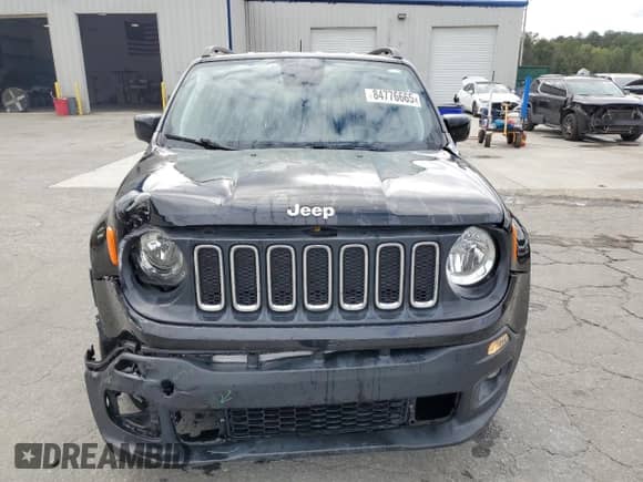 2018 Jeep Renegade Altitude with VIN ZACCJABB0JPJ51038, listed as a Copart auction lot 84776665 with 52,818 mi miles and Salvage title. Bid and sale history available at DreamBid. Image 5.