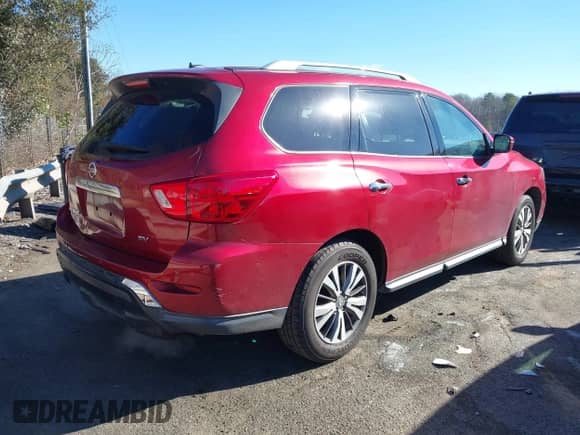 2017 Nissan Pathfinder SV with VIN 5N1DR2MN2HC604535, listed as a IAAI auction lot 41249058 with 160,984 mi miles and . Bid and sale history available at DreamBid. Image 4.
