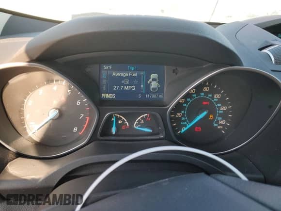2014 Ford Escape SE with VIN 1FMCU0GX3EUB59059, listed as a Copart auction lot 87624585 with 117,007 mi miles and Salvage title. Bid and sale history available at DreamBid. Image 9.