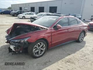 2023 Hyundai Sonata SEL with VIN KMHL14JA7PA326709, listed as a Copart auction lot 86963864 with 6,476 mi miles and Non repairable. Bid and sale history available at DreamBid. Image 1.