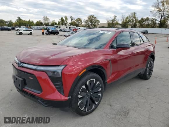 2024 Chevrolet Blazer EV eAWD RS с VIN 3GNKDCRJ1RS163974, выставлен на аукционе Copart как лот 74602734 с пробегом 12 миль миль и Списание • Salvage title. История ставок и продаж доступна на DreamBid. Изображение 1.