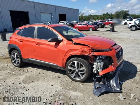 2019 Hyundai Kona Limited с VIN KM8K33A53KU215181, выставлен на аукционе Copart как лот 81497995 с пробегом 35 279 миль миль и На запчасти • Non repairable. История ставок и продаж доступна на DreamBid. Изображение 4.