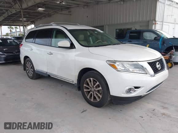 2014 Nissan Pathfinder SL with VIN 5N1AR2MM6EC682693, listed as a IAAI auction lot 43323362 with 145,989 mi miles and . Bid and sale history available at DreamBid. Image 1.