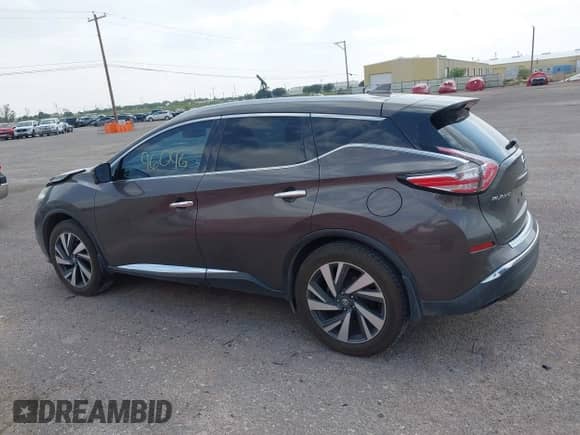 2018 Nissan Murano SV with VIN 5N1AZ2MH7JN155585, listed as a IAAI auction lot 42365733 with 96,096 mi miles and . Bid and sale history available at DreamBid. Image 14.