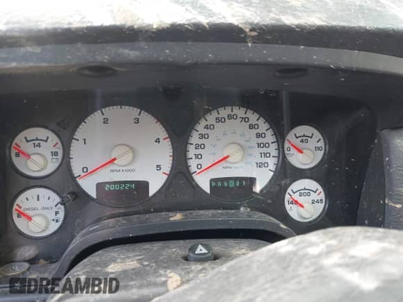 2003 Dodge 2500 ST with VIN 3D7KU28643G774484, listed as a IAAI auction lot 41870857 with 200,224 mi miles and . Bid and sale history available at DreamBid. Image 7.
