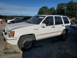 1993 Jeep Grand Cherokee Limited с VIN 1J4GZ78Y1PC697768, выставлен на аукционе Copart как лот 85178745 с пробегом 152 032 миль миль и Списание • Salvage title. История ставок и продаж доступна на DreamBid. Изображение 1.