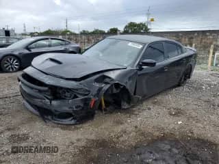 2023 Dodge Charger Scat Pack with VIN 2C3CDXGJ5PH673448, listed as a Copart auction lot 78903484 with 16,584 mi miles and Salvage title. Bid and sale history available at DreamBid. Image 1.