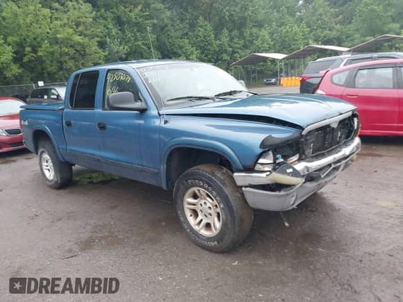 2003 Dodge Dakota SLT with VIN 1D7HG48N63S350401, listed as a IAAI auction lot 42503078 with 199,341 mi miles and . Bid and sale history available at DreamBid. Image 1.