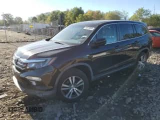 2017 Honda Pilot EX-L with VIN 5FNYF6H8XHB089510, listed as a Copart auction lot 84879065 with 86,253 mi miles and Salvage title. Bid and sale history available at DreamBid. Image 1.