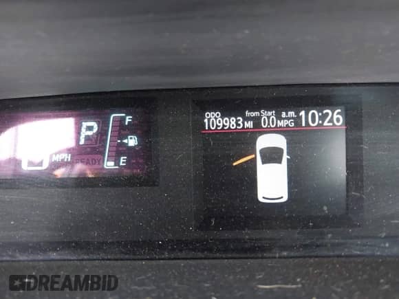 2014 Toyota Prius Two with VIN JTDKDTB31E1572282, listed as a IAAI auction lot 43371876 with 109,983 mi miles and . Bid and sale history available at DreamBid. Image 15.