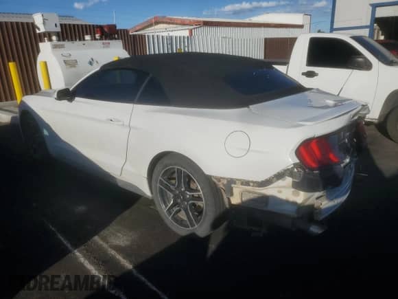 2018 Ford Mustang EcoBoost Premium with VIN 1FATP8UH9J5111390, listed as a Copart auction lot 85526625 with 107,419 mi miles and Salvage title. Bid and sale history available at DreamBid. Image 2.