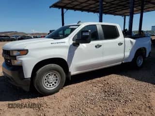 2021 Chevrolet Silverado 1500 Work Truck with VIN 3GCPWAEF5MG295291, listed as a Copart auction lot 81453715 with 74,459 mi miles and Salvage title. Bid and sale history available at DreamBid. Image 1.