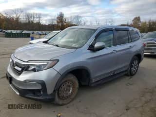 2019 Honda Pilot EX-L with VIN 5FNYF6H44KB042588, listed as a Copart auction lot 90079785 with 53,921 mi miles and Salvage title. Bid and sale history available at DreamBid. Image 1.
