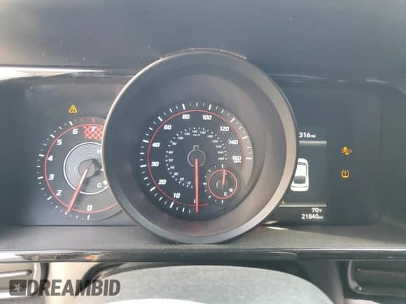 2021 Hyundai Elantra N Line z VIN KMHLR4AF2MU202331, wystawiony jako Copart lot #47024225 z przebiegiem 21 840 mil mil oraz Szkoda całkowita • Salvage title. Historia ofert i sprzedaży dostępna na DreamBid. Obrazek 9.