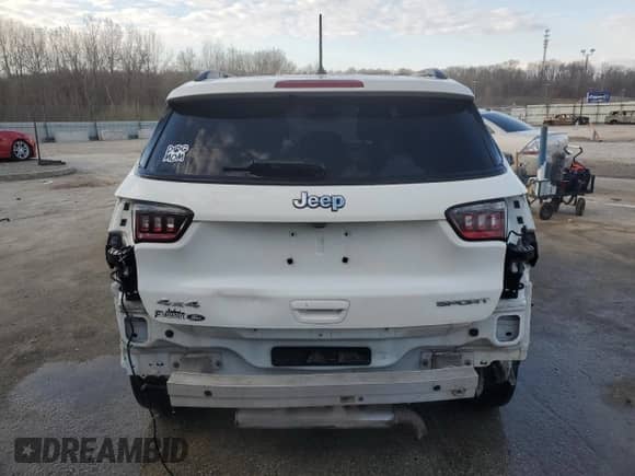 2017 Jeep Compass Sport with VIN 3C4NJDAB5HT642738, listed as a Copart auction lot 49900965 with 138,836 mi miles and Non repairable. Bid and sale history available at DreamBid. Image 6.