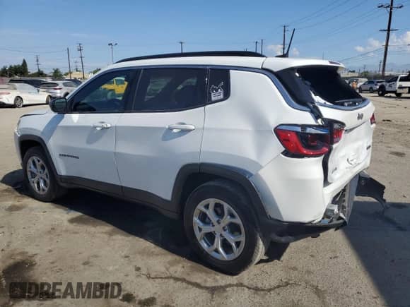 2024 Jeep Compass Latitude with VIN 3C4NJDBNXRT110623, listed as a Copart auction lot 80965655 with 60,432 mi miles and Salvage title. Bid and sale history available at DreamBid. Image 2.