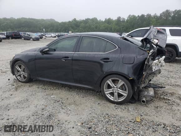 2011 Lexus IS 350 with VIN JTHBE5C22B5028116, listed as a Copart auction lot 58629695 with 128,537 mi miles and Salvage title. Bid and sale history available at DreamBid. Image 2.