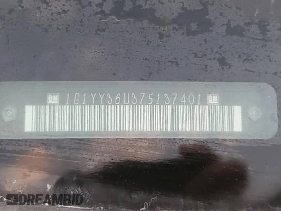 2007 Chevrolet Corvette с VIN 1G1YY36U375137401, выставлен на аукционе Copart как лот 87452024 с пробегом 84 670 миль миль и Списание • Salvage title. История ставок и продаж доступна на DreamBid. Изображение 12.