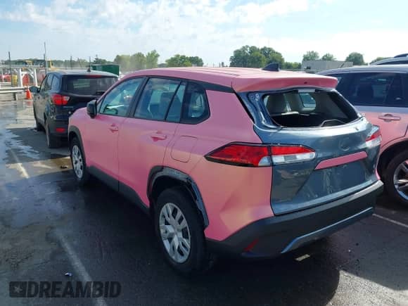 2022 Toyota Corolla Cross L with VIN 7MUAAAAG4NV030471, listed as a IAAI auction lot 43042810 with 35,376 mi miles and . Bid and sale history available at DreamBid. Image 3.