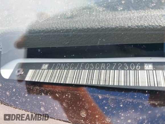 2012 Chevrolet Suburban LT z VIN 1GNSCJE03CR272306, wystawiony jako IAAI lot #43038425 z przebiegiem 193 430 mil mil oraz . Historia ofert i sprzedaży dostępna na DreamBid. Obrazek 18.