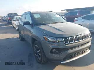 2024 Jeep Compass Limited with VIN 3C4NJDCNXRT596798, listed as a IAAI auction lot 43507175 with 49,319 mi miles and . Bid and sale history available at DreamBid. Image 1.