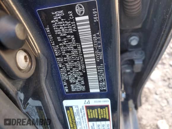 2015 Toyota Camry LE с VIN 4T1BD1FK3FU146627, выставлен на аукционе Copart как лот 86142285 с пробегом 117 892 миль миль и Чистый • Clean title. История ставок и продаж доступна на DreamBid. Изображение 12.