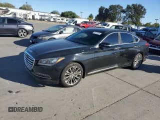 2016 Hyundai Genesis 3.8L с VIN KMHGN4JE0GU141652, выставлен на аукционе Copart как лот 86134325 с пробегом 92 418 миль миль и Чистый • Clean title. История ставок и продаж доступна на DreamBid. Изображение 1.
