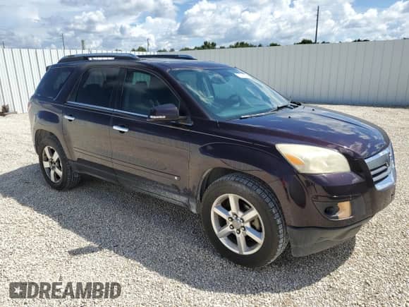 2008 Saturn Outlook XR with VIN 5GZER33738J307138, listed as a Copart auction lot 72148844 with 189,173 mi miles and Salvage title. Bid and sale history available at DreamBid. Image 4.