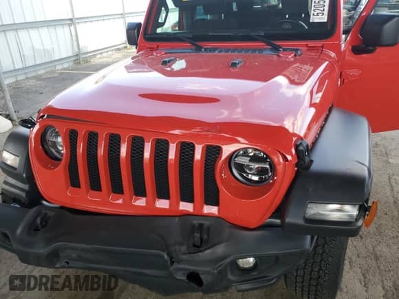 2020 Jeep Wrangler Sport S with VIN 1C4GJXAG4LW174753, listed as a Copart auction lot 52050005 with 45,056 mi miles and Salvage title. Bid and sale history available at DreamBid. Image 12.