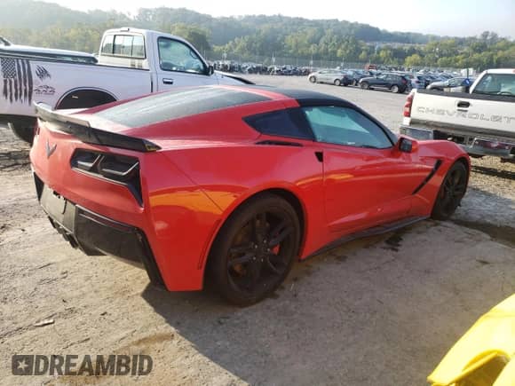 2019 Chevrolet Corvette Z51 3LT z VIN 1G1YL2D73K5104283, wystawiony jako Copart lot #71455174 z przebiegiem 13 527 mil mil oraz Szkoda całkowita • Salvage title. Historia ofert i sprzedaży dostępna na DreamBid. Obrazek 3.