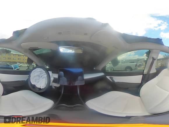 2021 Tesla Model Y Long Range with VIN 5YJYGDEE8MF092993, listed as a Copart auction lot 81125165 with 47,072 mi miles and Non repairable. Bid and sale history available at DreamBid. Image 14.