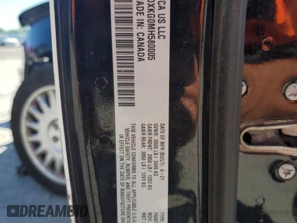 2021 Dodge Charger Police с VIN 2C3CDXKG0MH580005, выставлен на аукционе Copart как лот 57884525 с пробегом 72 087 миль миль и Списание • Salvage title. История ставок и продаж доступна на DreamBid. Изображение 12.