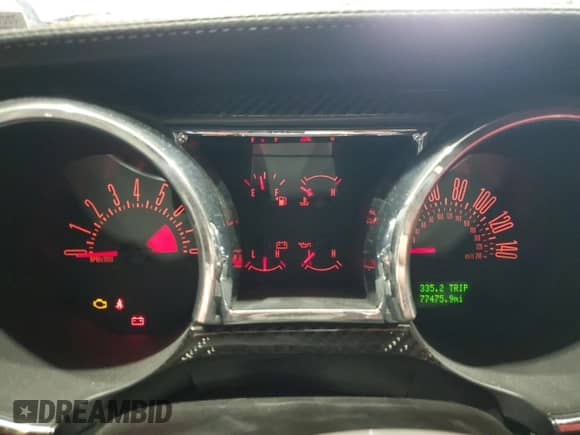 2007 Ford Mustang GT Deluxe z VIN 1ZVFT82H975335304, wystawiony jako Copart lot #67806895 z przebiegiem 77 475 mil mil oraz Szkoda całkowita • Salvage title. Historia ofert i sprzedaży dostępna na DreamBid. Obrazek 9.