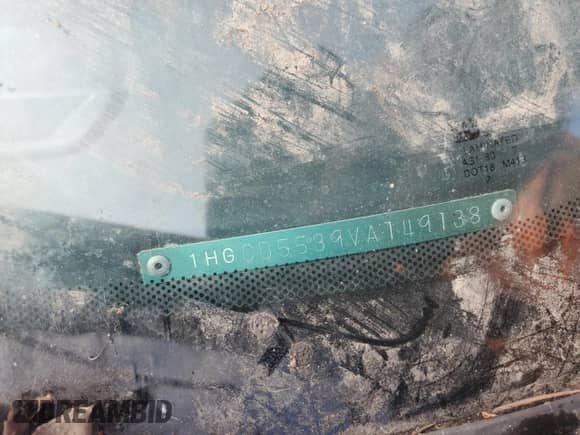 1997 Honda Accord LX с VIN 1HGCD5539VA149138, выставлен на аукционе Copart как лот 50788285 с пробегом 283 787 миль миль и Списание • Salvage title. История ставок и продаж доступна на DreamBid. Изображение 12.