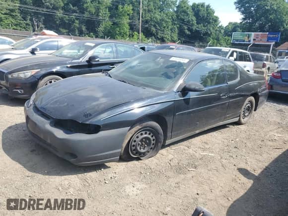 2005 Chevrolet Monte Carlo LS with VIN 2G1WW12E759108371, listed as a Copart auction lot 62668045 with Not provided miles and Salvage title. Bid and sale history available at DreamBid. Image 1.