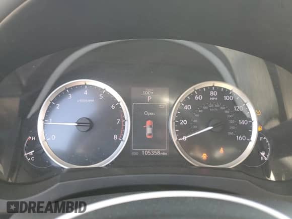 2015 Lexus IS 250 with VIN JTHBF1D29F5078554, listed as a Copart auction lot 80752815 with 105,358 mi miles and Salvage title. Bid and sale history available at DreamBid. Image 9.