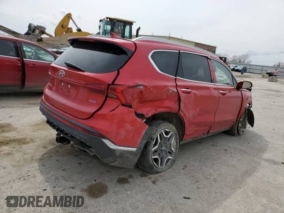 2021 Hyundai Santa Fe Limited with VIN 5NMS44AL5MH321809, listed as a Copart auction lot 50987225 with Not provided miles and Salvage title. Bid and sale history available at DreamBid. Image 3.
